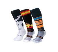Flame Grilled 3 Pairs Saver Pack Knee Length Sports Socks, Rugby Socks, Hockey Socks