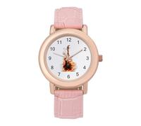 Flame Guitar Burning Wrist Watches for Women Men Quartz Stainless Steel Watch Easy to Read