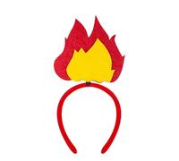 Flame Headband Tulle Skirt For Women Roleplay, Flame Headpiece Crown Headwear Felt Accessories For Event Stage Performances Halloween Celebration Party Costume Cosplay Party Photo Props