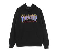 Flame Hood Sweatshirt Black/Blue S