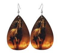 Flame Horse Earrings For Women Luxurious Dangle Hoop Earrings Durable Holiday Earring For Decoration Festival Beach