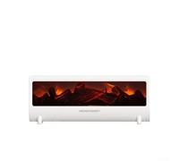 Flame Humidifier, 255x102x74mm, Fireplace Aroma Diffuser, Simulated Flame Effect, Whisper-Quiet Operation, Large Capacity for Bedroom Living Room(White)