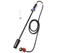 Flame King 100,000 BTU Propane Torch Kit Heavy Duty Weed Burner, 10-FT Hose Regulator Assembly, 40 inches Long