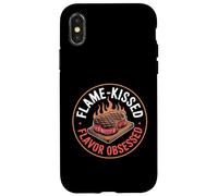 Flame Kissed Flavor Obsessed Steak BBQ Case for iPhone X/XS