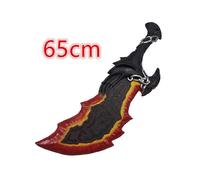 (Flame knife 65cm, One size) Cosplay 1:1 God of War 4 Chaos Klinge Flamme Tomahawk Angekettet Axt Prop Waffe Rolle Spielen Geist Beast Leviathan Axt PU Modell