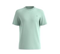 Flame Knit Structure T-Shirt with Logo Print s.Oliver Turquoise 6XL