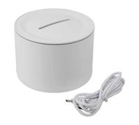 Flame Lamp and Humidifier with Essential Oil Diffuser for a Peaceful Home Environment (White)