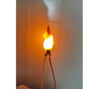 Flame LED Circuit Board for Flickering Candle Light Simulation - 3.2V to 5V Battery-Powered PCB with Integrated Battery Holder, Compact PCB Design