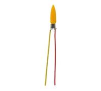 Flame LED Circuit Board for Simulation Candle Light - 3V/5V PCB-Based Jumping Corn-Shaped Waist Module, 80mm × 33.5mm, 70mm Wire Length, Yellow