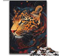 Flame Leopard 2000 Piece Jigsaw Puzzles for Adults & Teens, Fun Games Every Piece Is Unique - Challenging Family Fun Game (70x100cm)