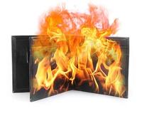 Flame Magic Wallet Prop - Fire Illusion Trick Wallet for Comedy or Street Performances, 11.5x10cm