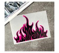 Flame Motorcycle Stickers Bike Car Helmets Fuel Tank Reflective Waterproof Vinyl Decal Accessories(Design B)