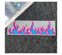 Flame Motorcycle Stickers Bike Car Helmets Fuel Tank Reflective Waterproof Vinyl Decal Accessories(Design F)