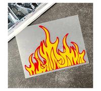 Flame Motorcycle Stickers Bike Car Helmets Fuel Tank Reflective Waterproof Vinyl Decal Accessories(Design A)
