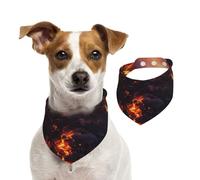 Flame Mountain Dog Bandana for Small Medium Large Dogs, Cat Dogs Kerchief Triangle Bibs Scarf for Girl Or Boy