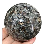 Flame of The Stone Ball Quartz Crystal Sphere Carved Home Decor(Size:50-60mm)