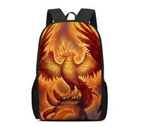 Flame Phoenix Backpack Kids Boys Girls School Book Bags Durable 17.3 Inch Casual Travel Daypack