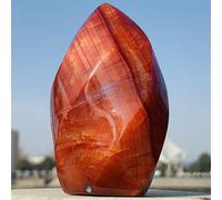 Flame Red Agate Crystal Formless Gemstone Room Decoration Home Furnishings (Size : 100-150g) Gemstone Stone
