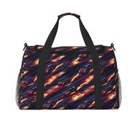 Flame Red Super Car Print Duffle Bag for Travel, Carry On Weekender Overnight Duffel Bags, Gym Bags for Women Men, Personal Item Travel Bag