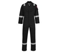 Portwest FR50 Men's Hi Vis FR Coveralls Machine Washable Flame Resistant | UPF 40+, Adjustable Fit, Concealed 2-Way Brass Zip, Triple-Stitched Seams, High Visibility, Action Back, 10 Pockets