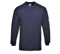 Portwest FR11 Modaflame Knit FR Long Sleeve T-Shirt Flame-Resistant Anti-Static Heat Protection Soft Breathable Workwear CE-Certified for Safety Compliance, Navy, XXL