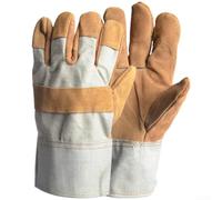 Flame Resistant Cowhide Gloves Intended for Welding, Forging, and Foundry Work Where Thermal and Mechanical Protection Is Critical (A)