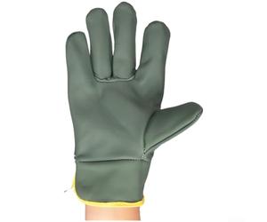Flame Resistant Cowhide Welding Gloves with Reinforced Critical Zones for Maximum Protection During MIG TIG and Plasma Cutting Tasks (A)
