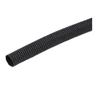 Flame Resistant Fiberglass Cable Protection Sleeve - 1m & 5m Lengths,200°C, Durable Braided Wire Tube(Black,5mm x 5M)