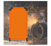 Flame-Resistant Welding Curtain with Frame, Portable Welding Screen for Home and Outdoor Protection Against Sparks and Heat