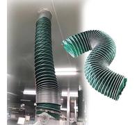 Flame Retardant and High Temperature Resistant Industrial Ventilation Hose, Indoor & Outdoor Universal Air Duct Induction Intake Pipe Hose, Dia 4 5 6 in Duct Hosing(6''/150mm,18ft/5.5m)