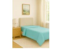 Flame Retardant Bed Linen Single Duvet Cover - Envelope End (Duck Egg), certified to BS7175 Ignition Source 5+7, also known as Crib 7 or FR Source 7.