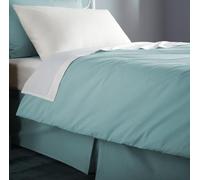 Flame Retardant Bed Linen Single Duvet Cover - Envelope End (Duck egg), certified to BS7175 Ignition Source 5+7, also known as Crib 7 or FR Source 7.