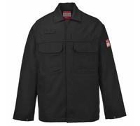 Portwest BIZ2 Bizweld Welding Jacket Flame Resistant | Black, Medium, Arc Flash Protection, Molten Metal Splash, Multi-Norm, Welding, Heat Resistant
