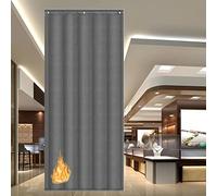 Flame Retardant Blackout Doorway Curtain for Thermal Insulation and Room Division in Various Settings