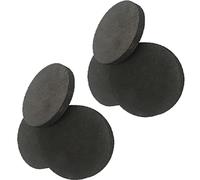 Flame Retardant Fabric Carbon Felt, 6pcs Round Graphite Electrode, Graphite Felt Sheet, Carbon Felt Conductive Carbon Fiber For Industry(100 * 8mm)