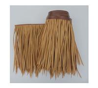 Flame Retardant Palm Thatch Rolls Tiki Roof, Duck Blind Grass Palm Artificial Thatch Mexican Straw Roof Palm Tiki Bar Decorations Palapa Straw Fence Party(Yellow a,0.5x6m/1.64X19.7ft)