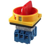 Flame Retardant Plastic Rotary Cam Changeover Switch 3-Pole 2-Position On-Off Power Switch Load Circuit Breaker Switch(32A)