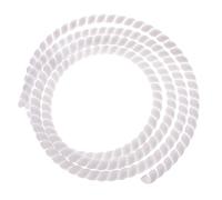Flame Retardant Spiral Cable Wrap Multicolor 20-30mm 2 Meter PP -Corrugated Wire Cable Protection Pipe(White,20mm)