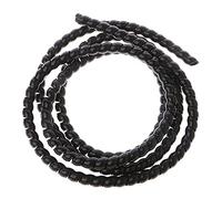 Flame Retardant Spiral Cable Wrap Multicolor 20-30mm 2 Meter PP -Corrugated Wire Cable Protection Pipe(Black,30mm)