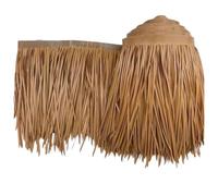 Flame Retardant Tiki Hut Palm Thatch Panels - Natural Straw Grass Roof Rolls for Tiki Bars, Garden Fences, s & Party Decor (Size: 0.5x7m/1.6x23ft)