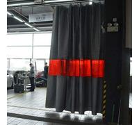 Flame Retardant Welding Curtain - Silicone Coated Fiberglass 650gsm Heat Shield up to 1000°F Weld Blanket for Welders & Cutters Size: 1.7x2.5m