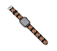 Flame Roaring Tiger Silicone Watch Straps Compatible For IWatch 38mm 40mm 42mm 44mm Watchbands