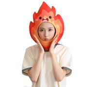 Flame Shape Design Skull Hat Costume Props Headgear Hat For Theme Parties Halloween And Carnivals Photography Props Flame HeadCover