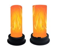 Flame Solar Lights - 2 Pieces Automatic Waterproof, Realistic Torch Effect | LED Replacement for Patio Path Lawn Driveway Backyard Porch Courtyard Pool Landscape Sidewalk Ground Flickering Fire