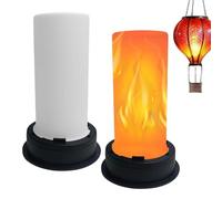 Flame Solar Lights Outdoor, 2 Pieces Waterproof Realistic LED Flame Lamps, Flickering Fire Effect Solar Torch Lights, Durable Weatherproof Sollar Lighting, Energy Saving Outdoor Yard Patio Garden