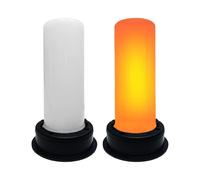 Flame Solar Lights Outdoor, 2 Pieces Waterproof Realistic LED Flame Lamps, Flickering Fire Effect Solar Torch Lights, Durable Weatherproof Sollar Lighting, Energy Saving Outdoor Yard Patio Garden