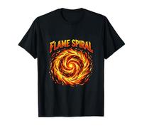 Flame Spiral Chili Fire Energy Design T-Shirt