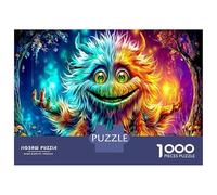 Flame Spirit 1000 Piece Jigsaw Puzzle for Adults, Challenging Decorative Cartoon Creature Puzzle Game Gifts for Men Women Boys Girls 52x38cm/1000pcs