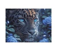 Flame Starry Sky Black Panther 500 Piece Jigsaw Puzzle for Adults Teens Fantastic Beasts Mental Workout Stress Reduction Vibrant Artwork Idea 500 PCS