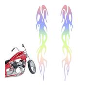 Flame Stickers for Bike, Self-Adhesive Flame Stripe Decal, Decal Waterproof Reflective Car Stickers, Rearview Mirror Bumper Sticker for Vehicles Motorcycles Bike Skateboard